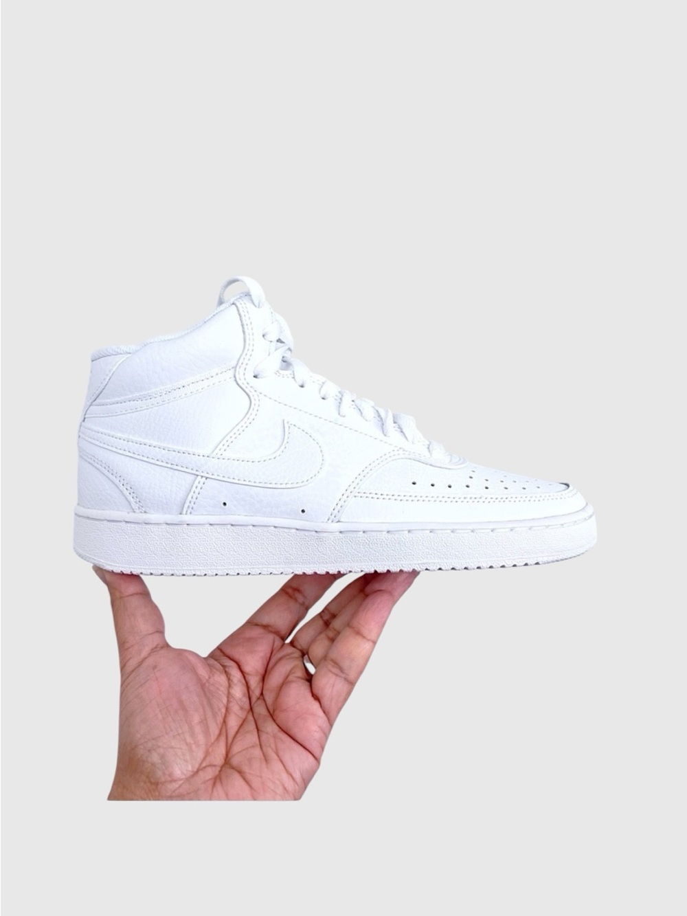 Nike Court Vision Mid Triple White Women’s Sneakers